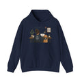 Home Office Hoodie - Cozy Work From Home Sweatshirt with Desk Scene