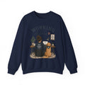 Working From Home Crewneck Sweatshirt — Cozy WFH Dog & Desk Design